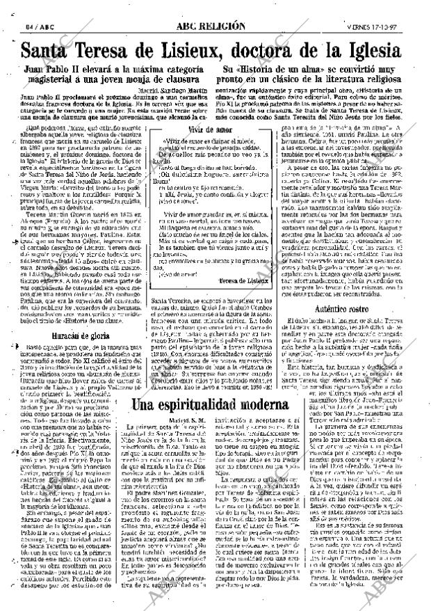 ABC MADRID 17-10-1997 página 84