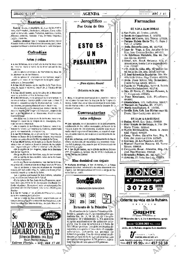 ABC SEVILLA 18-10-1997 página 61