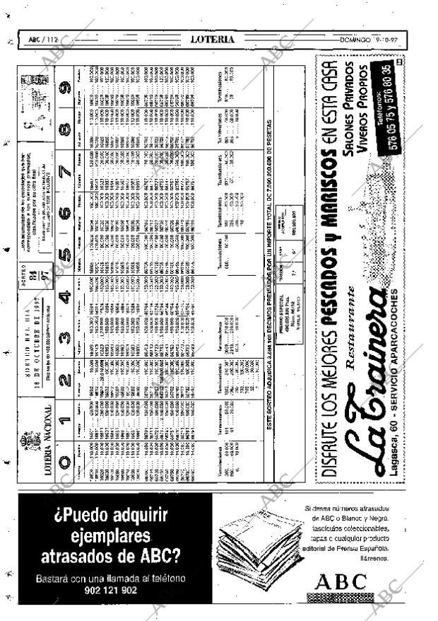ABC MADRID 19-10-1997 página 112