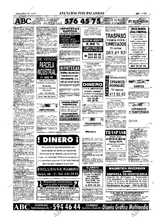ABC MADRID 19-10-1997 página 139