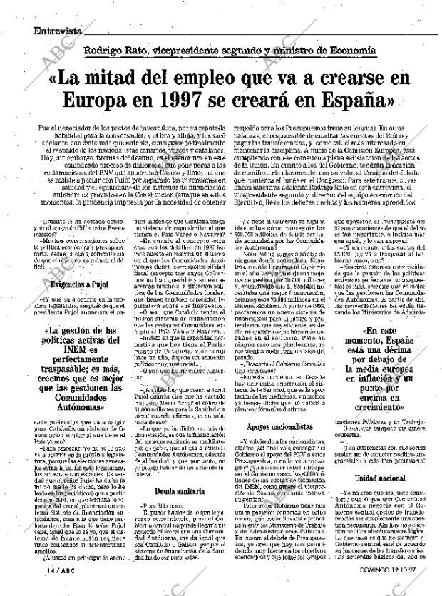 ABC MADRID 19-10-1997 página 14
