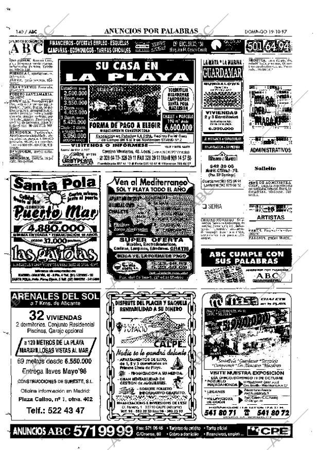 ABC MADRID 19-10-1997 página 140