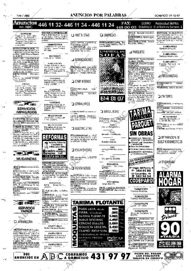 ABC MADRID 19-10-1997 página 144