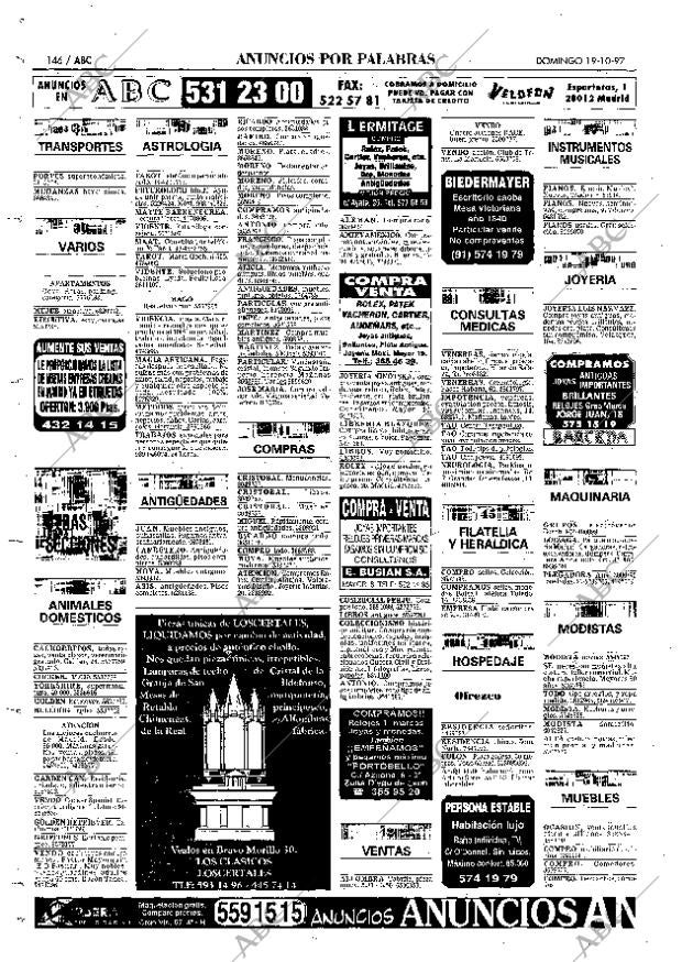 ABC MADRID 19-10-1997 página 146