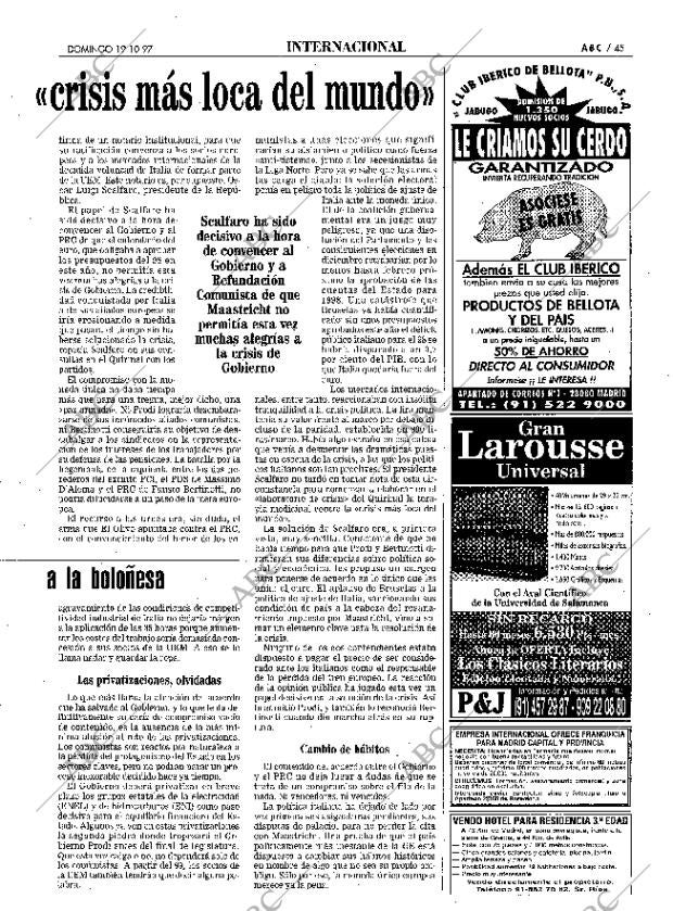 ABC MADRID 19-10-1997 página 45