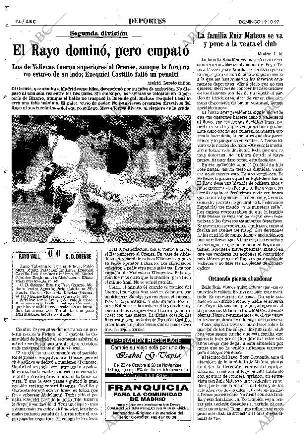 ABC MADRID 19-10-1997 página 94
