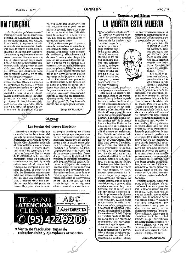 ABC SEVILLA 21-10-1997 página 21