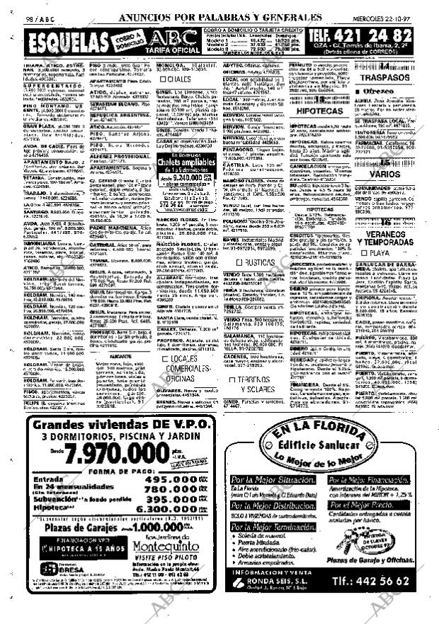 ABC SEVILLA 22-10-1997 página 98