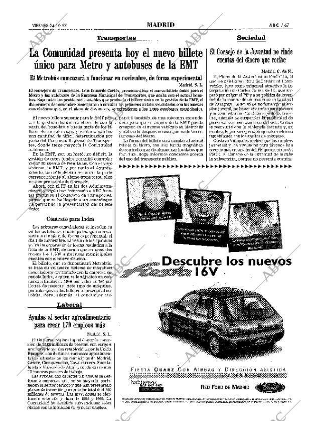 ABC MADRID 24-10-1997 página 67