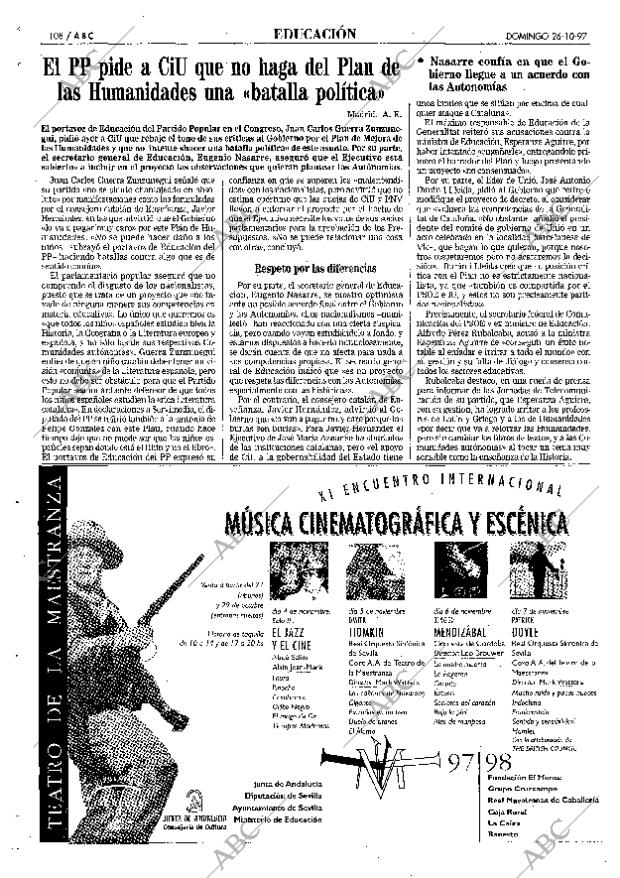 ABC SEVILLA 26-10-1997 página 108