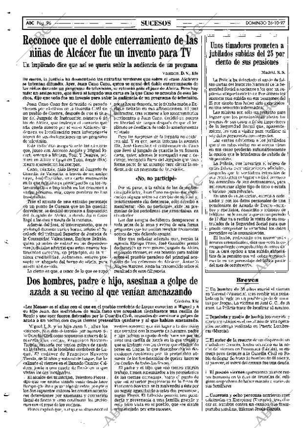 ABC SEVILLA 26-10-1997 página 96