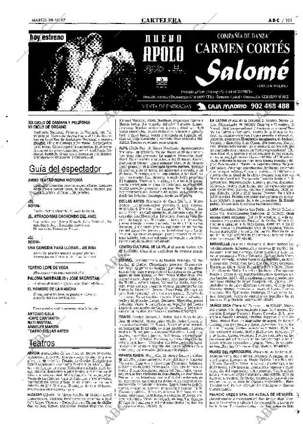 ABC MADRID 28-10-1997 página 101