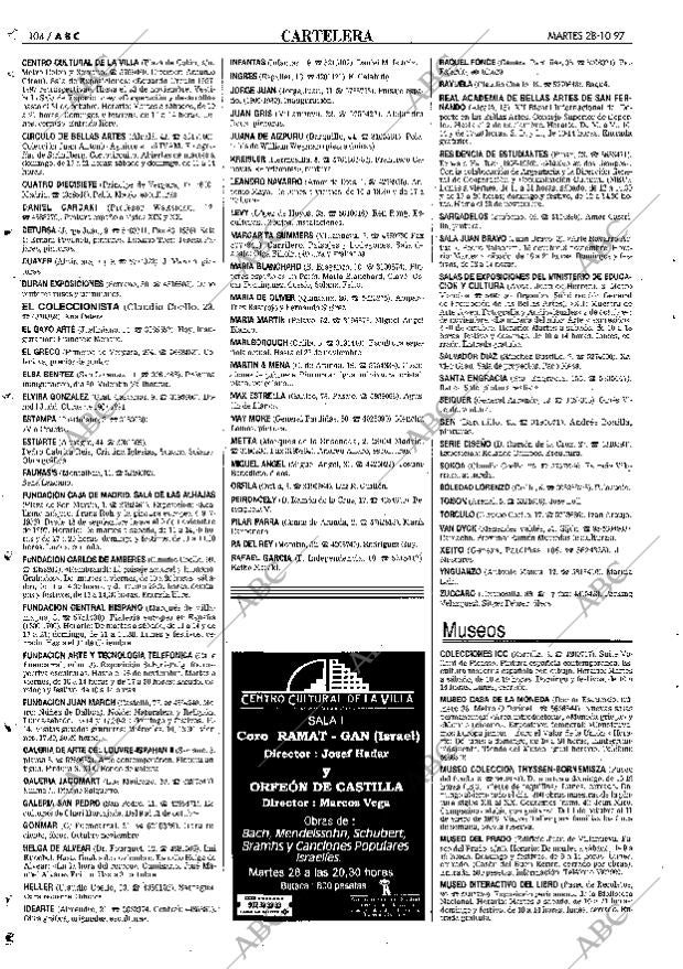 ABC MADRID 28-10-1997 página 104