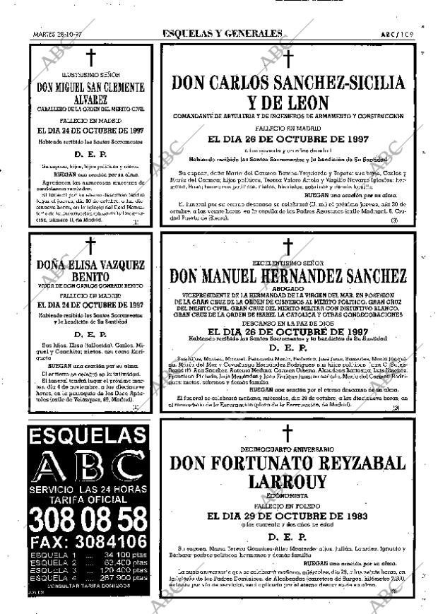 ABC MADRID 28-10-1997 página 109