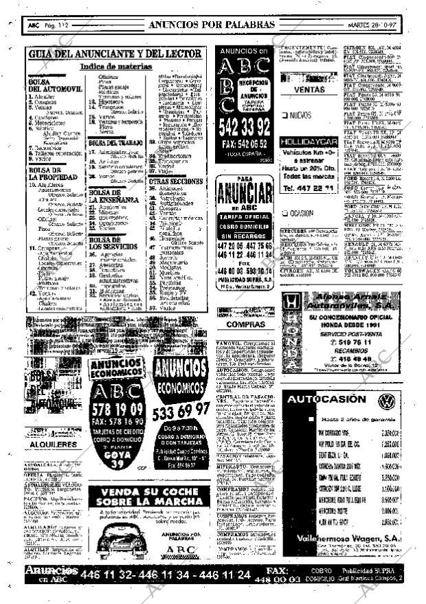 ABC MADRID 28-10-1997 página 112