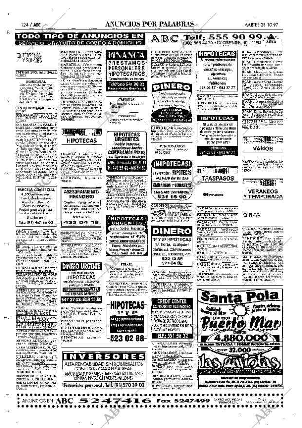 ABC MADRID 28-10-1997 página 124