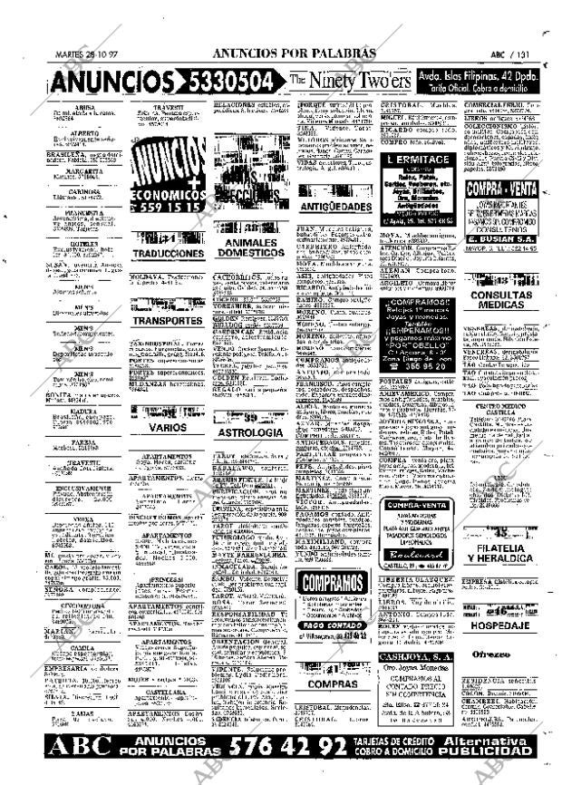 ABC MADRID 28-10-1997 página 131