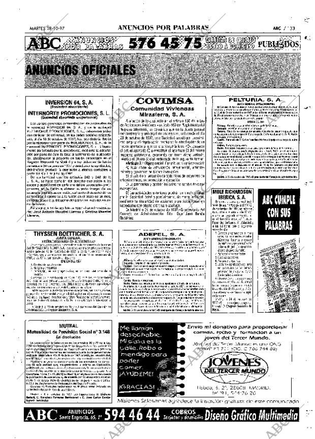 ABC MADRID 28-10-1997 página 133