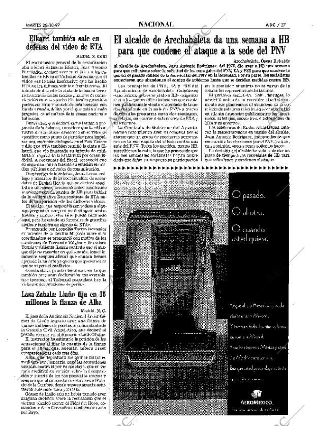 ABC MADRID 28-10-1997 página 27