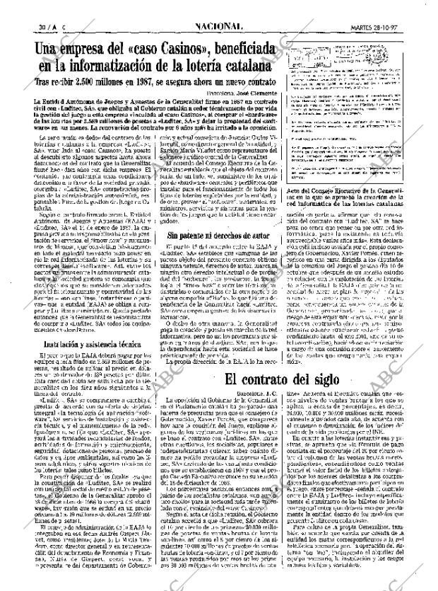 ABC MADRID 28-10-1997 página 30