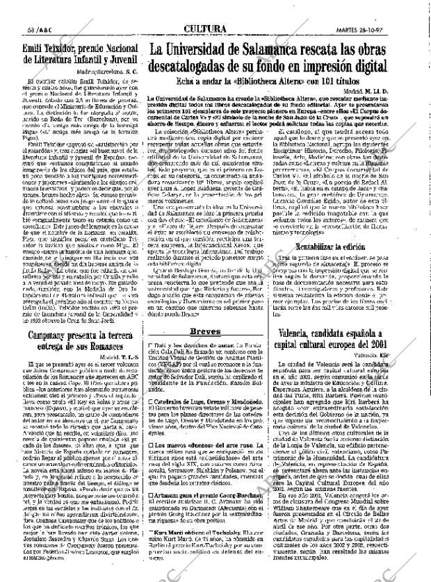ABC MADRID 28-10-1997 página 58
