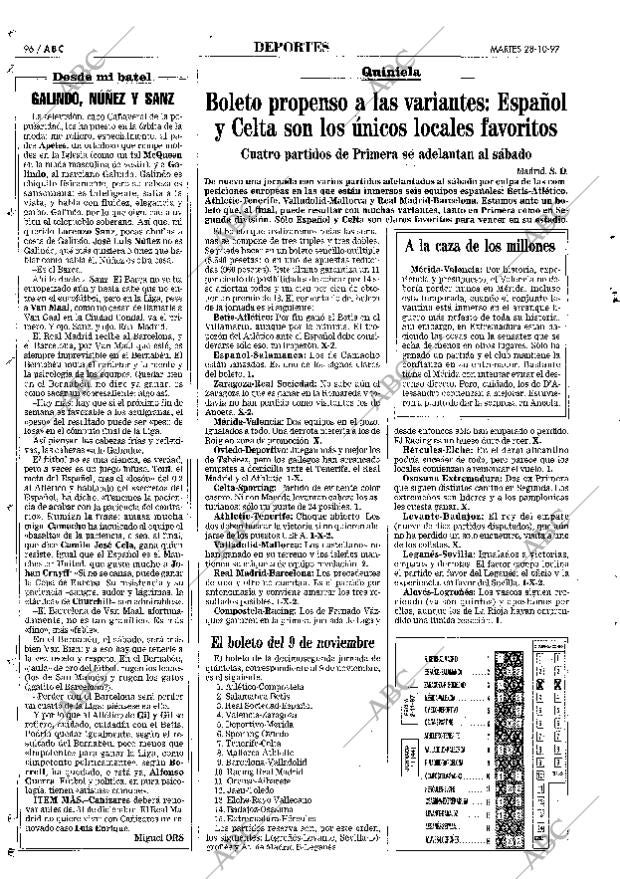 ABC MADRID 28-10-1997 página 96