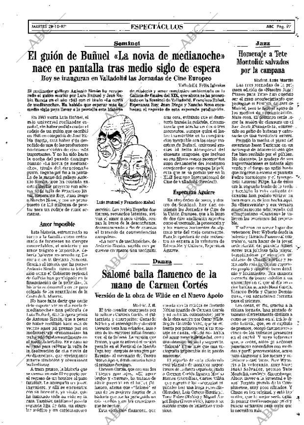 ABC MADRID 28-10-1997 página 97