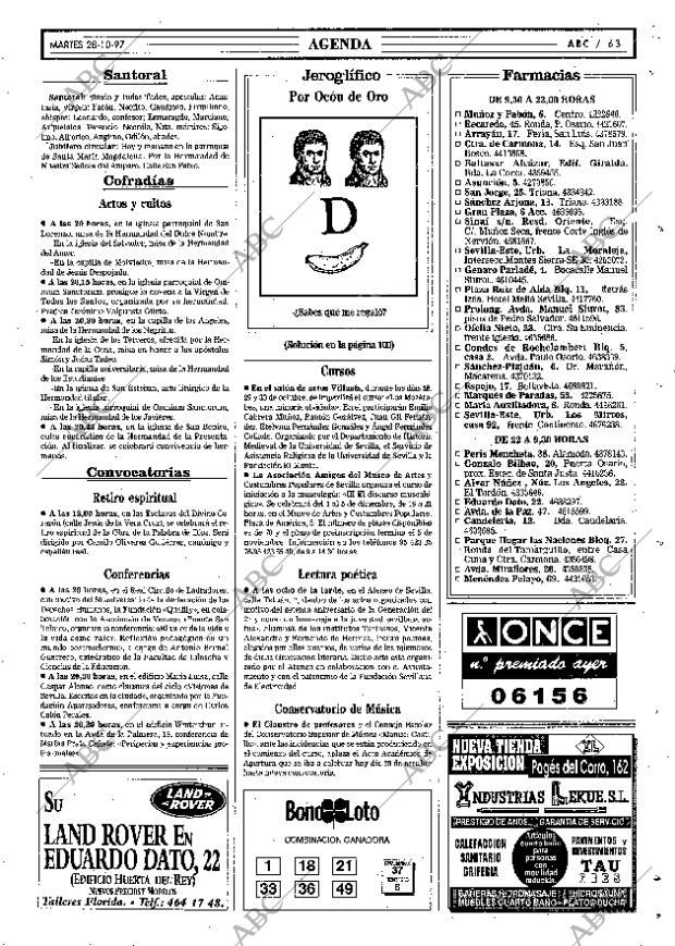 ABC SEVILLA 28-10-1997 página 63