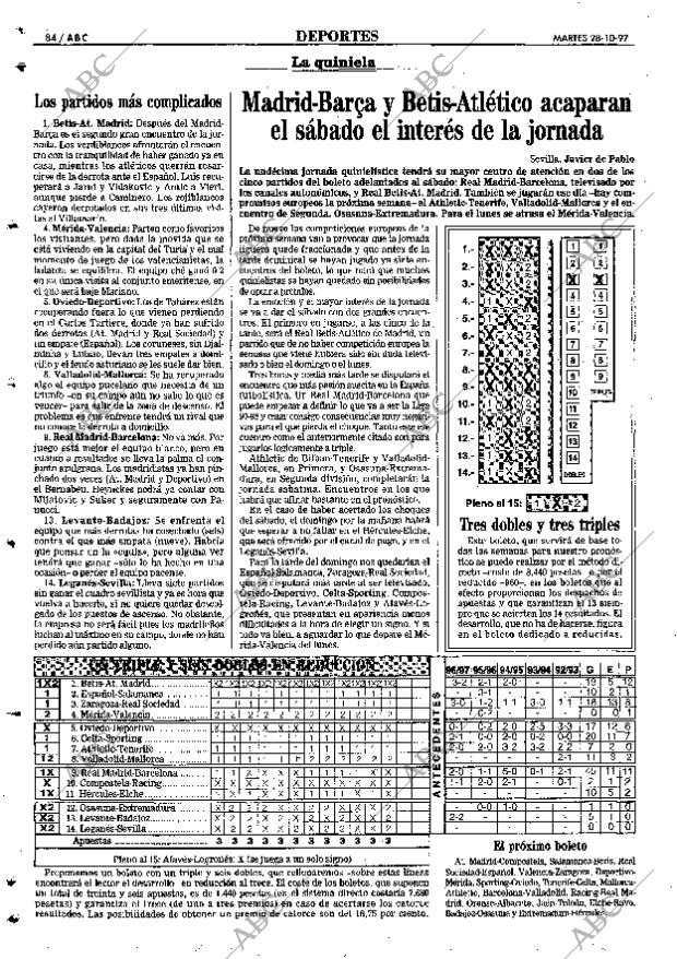 ABC SEVILLA 28-10-1997 página 84