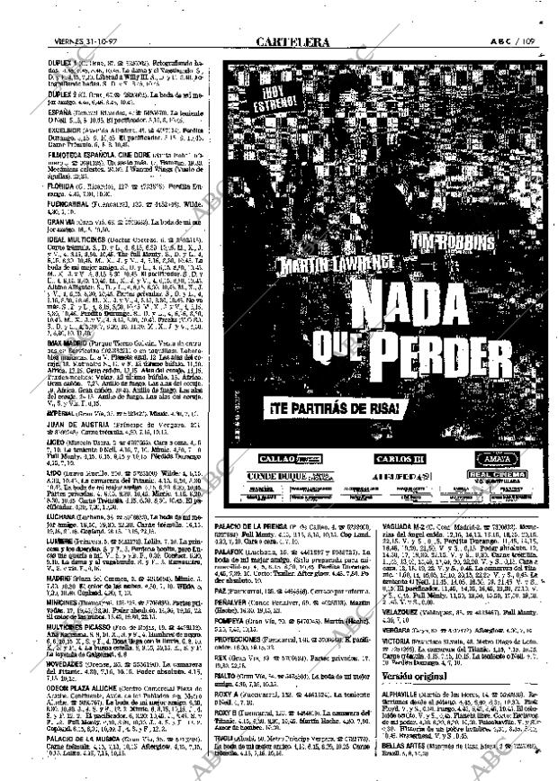 ABC MADRID 31-10-1997 página 109