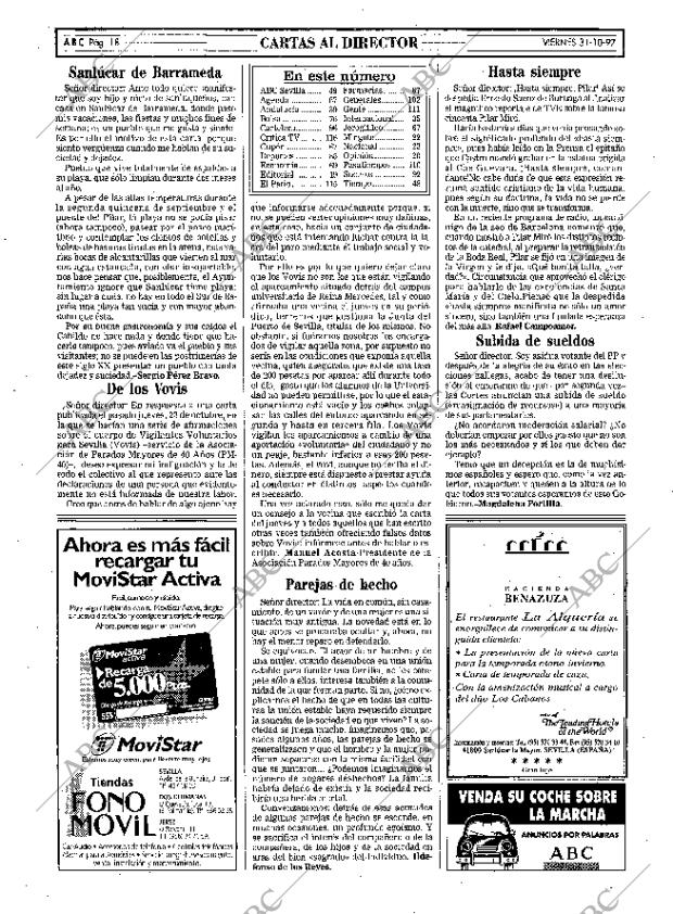 ABC SEVILLA 31-10-1997 página 18