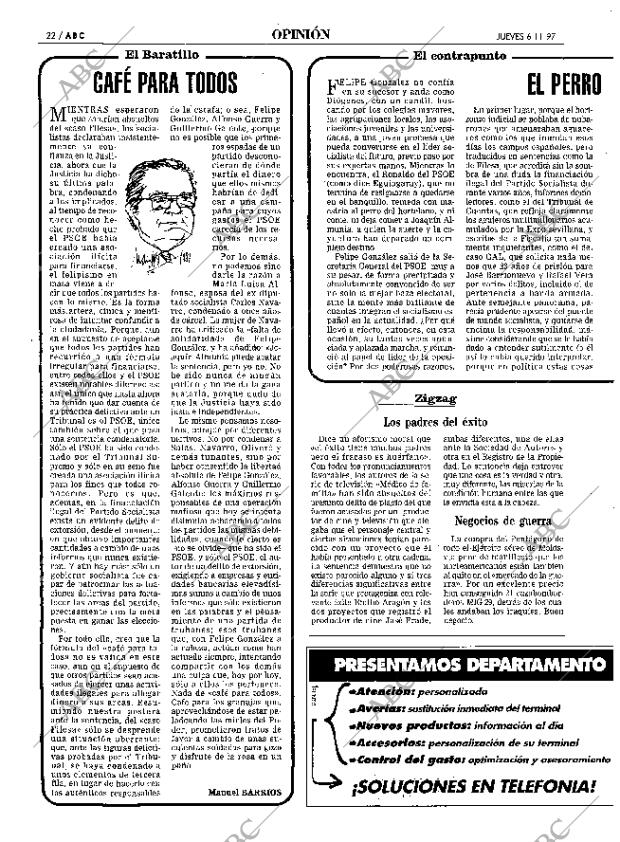 ABC SEVILLA 06-11-1997 página 22