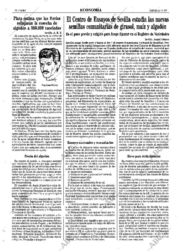 ABC SEVILLA 06-11-1997 página 70