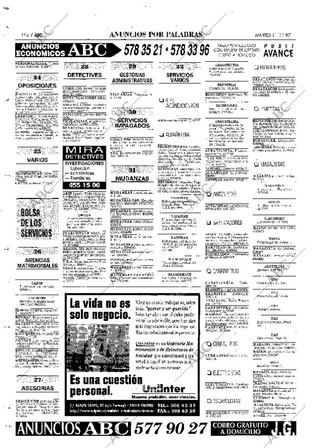 ABC MADRID 11-11-1997 página 114