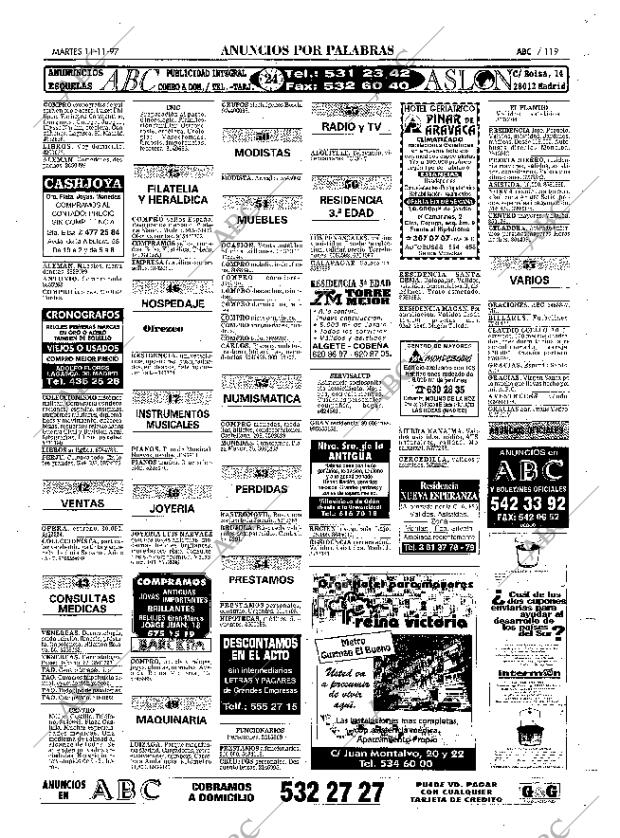 ABC MADRID 11-11-1997 página 119