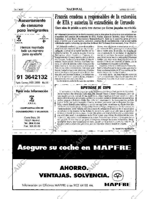 ABC MADRID 13-11-1997 página 26