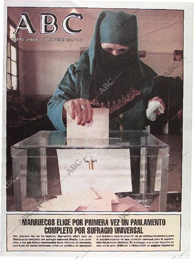 ABC MADRID 15-11-1997 página 1