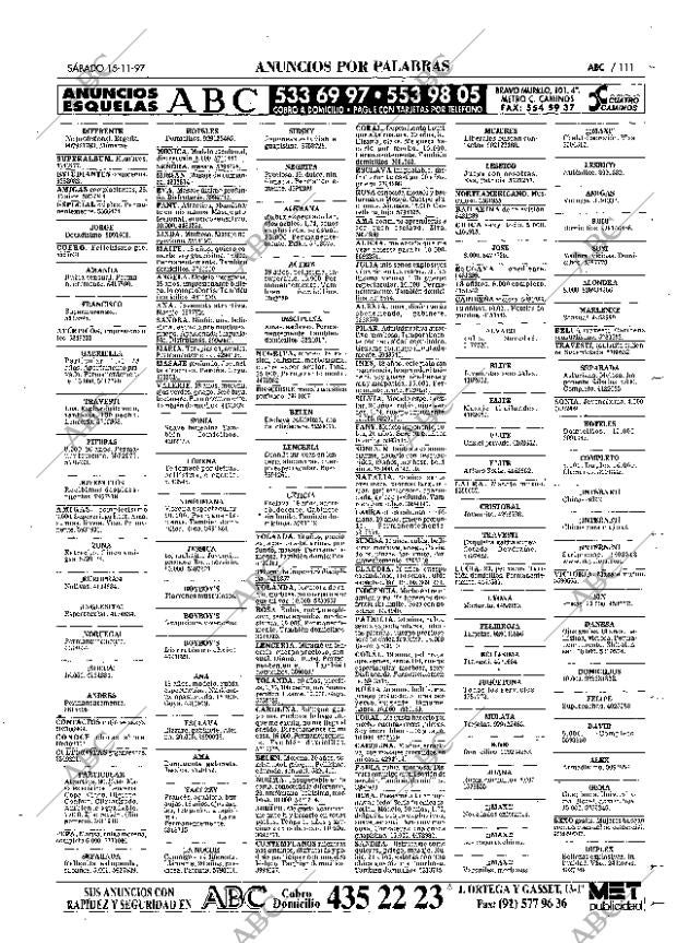 ABC MADRID 15-11-1997 página 111