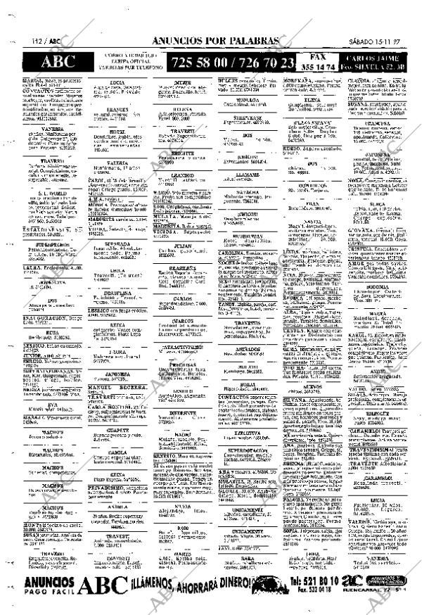 ABC MADRID 15-11-1997 página 112