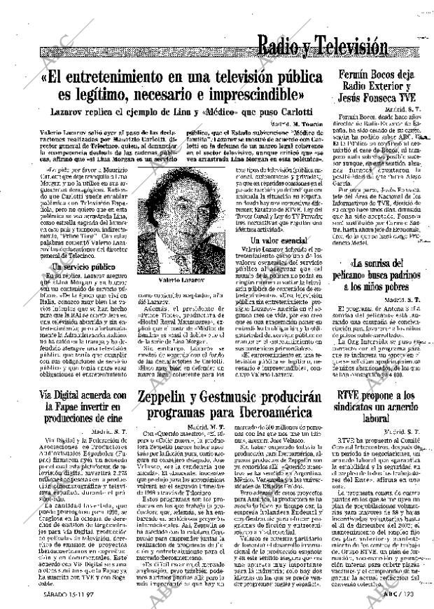 ABC MADRID 15-11-1997 página 123