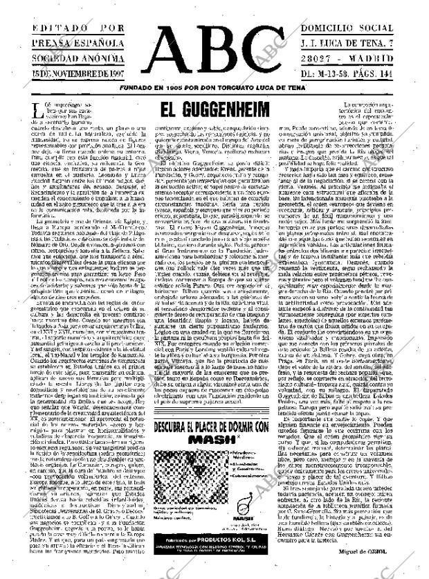 ABC MADRID 15-11-1997 página 3
