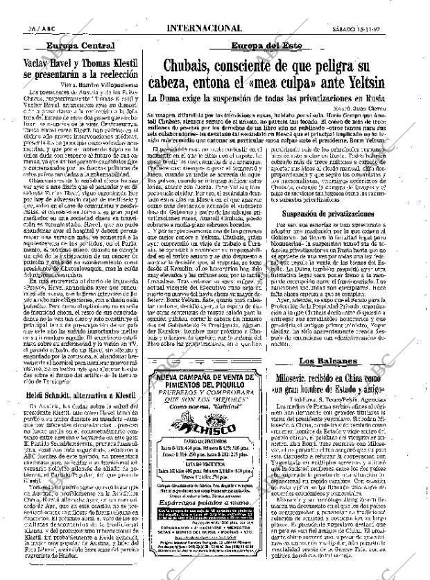 ABC MADRID 15-11-1997 página 36