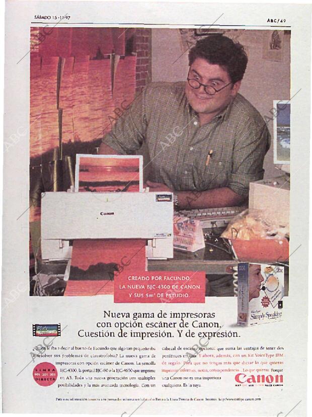 ABC MADRID 15-11-1997 página 49