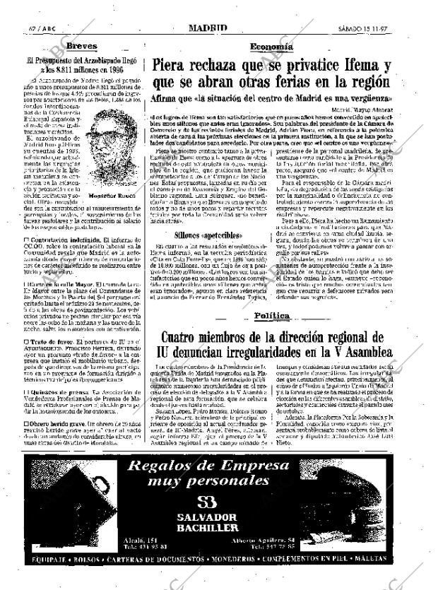 ABC MADRID 15-11-1997 página 62