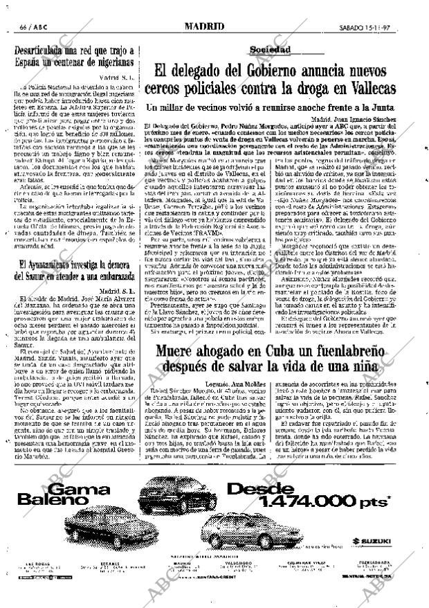 ABC MADRID 15-11-1997 página 66