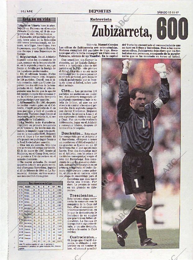 ABC MADRID 15-11-1997 página 80