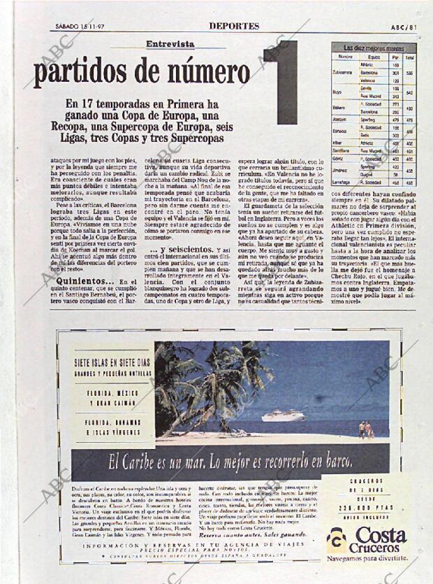 ABC MADRID 15-11-1997 página 81