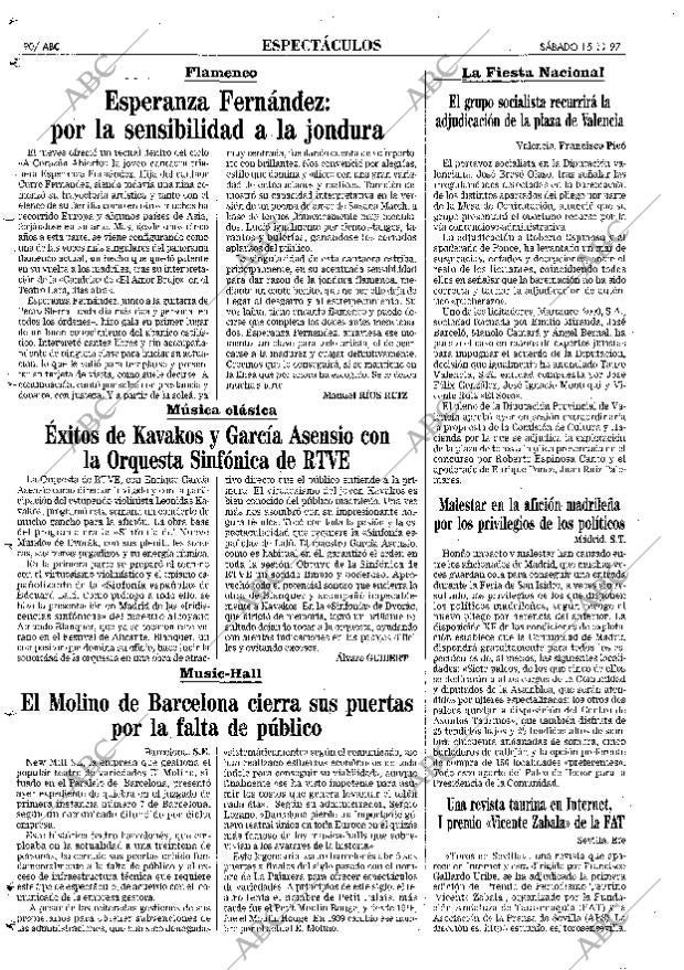 ABC MADRID 15-11-1997 página 90