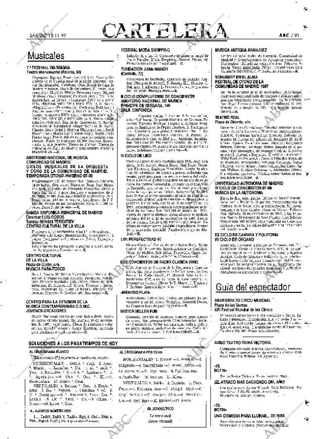 ABC MADRID 15-11-1997 página 91