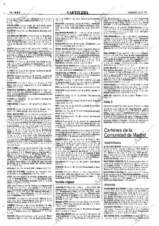 ABC MADRID 15-11-1997 página 98